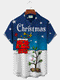 Men's Christmas Funny Graphic Short Sleeve Hawaiian Shirt